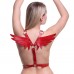 Портупея «BDSM» с крыльями, на грудь, экокожа, красный