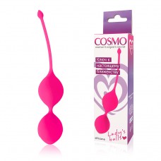 Вагинальные шарики «COSMO», D 36 мм, розовый неон 