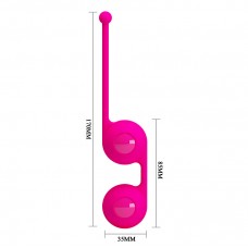 Вагинальные шарики D 35 мм, вес 93 г, цвет ярко-розовый