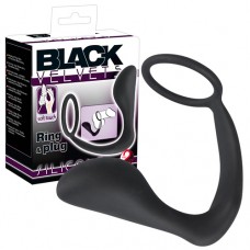 Кольцо для пениса-анальная втулка "Black Velvets"