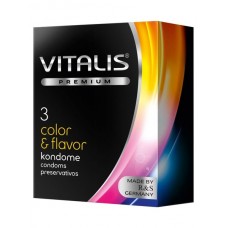 VITALIS №3 Color Презервативы цветные ароматизированные