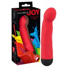Вибратор для G-точки "Joy Colorful" красный