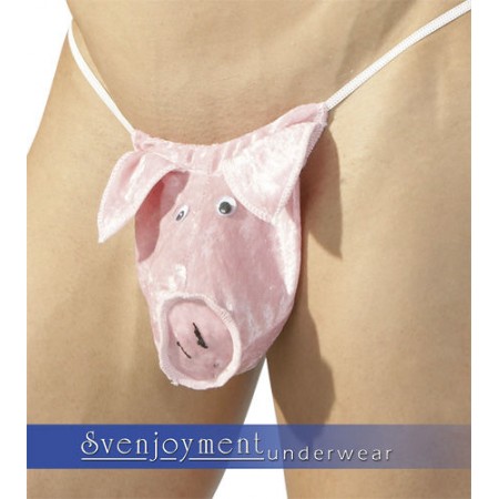 Men's string Pink Pig
