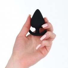 Анальная пробка, гипоаллергенный силикон Soft-touch, 67 х 35 мм, черный