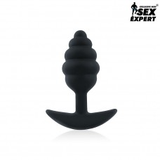 Анальная втулка «Sex Expert»L 90 мм D 34 мм, цвет чёрный 