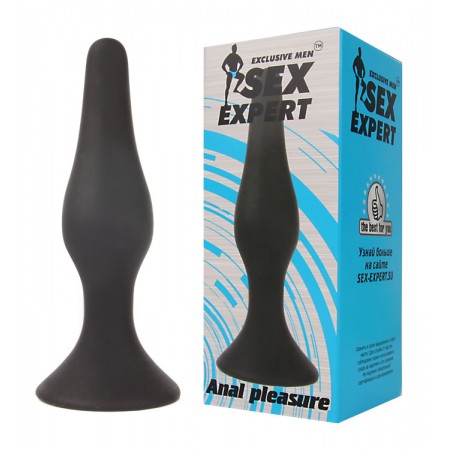 Анальная втулка "Sex Expert" цвет чёрный, L 110 мм D 31 мм